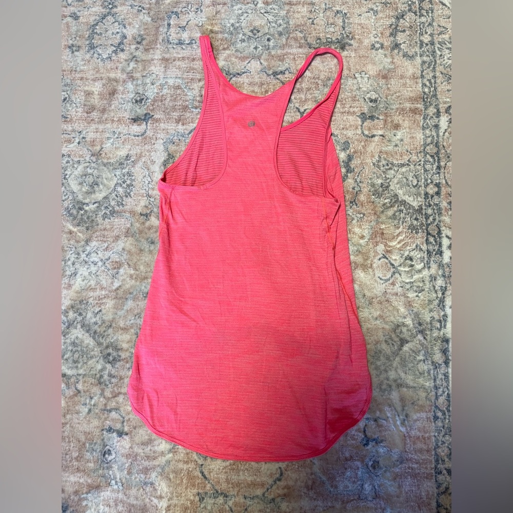 Lululemon pink light weight tank top
